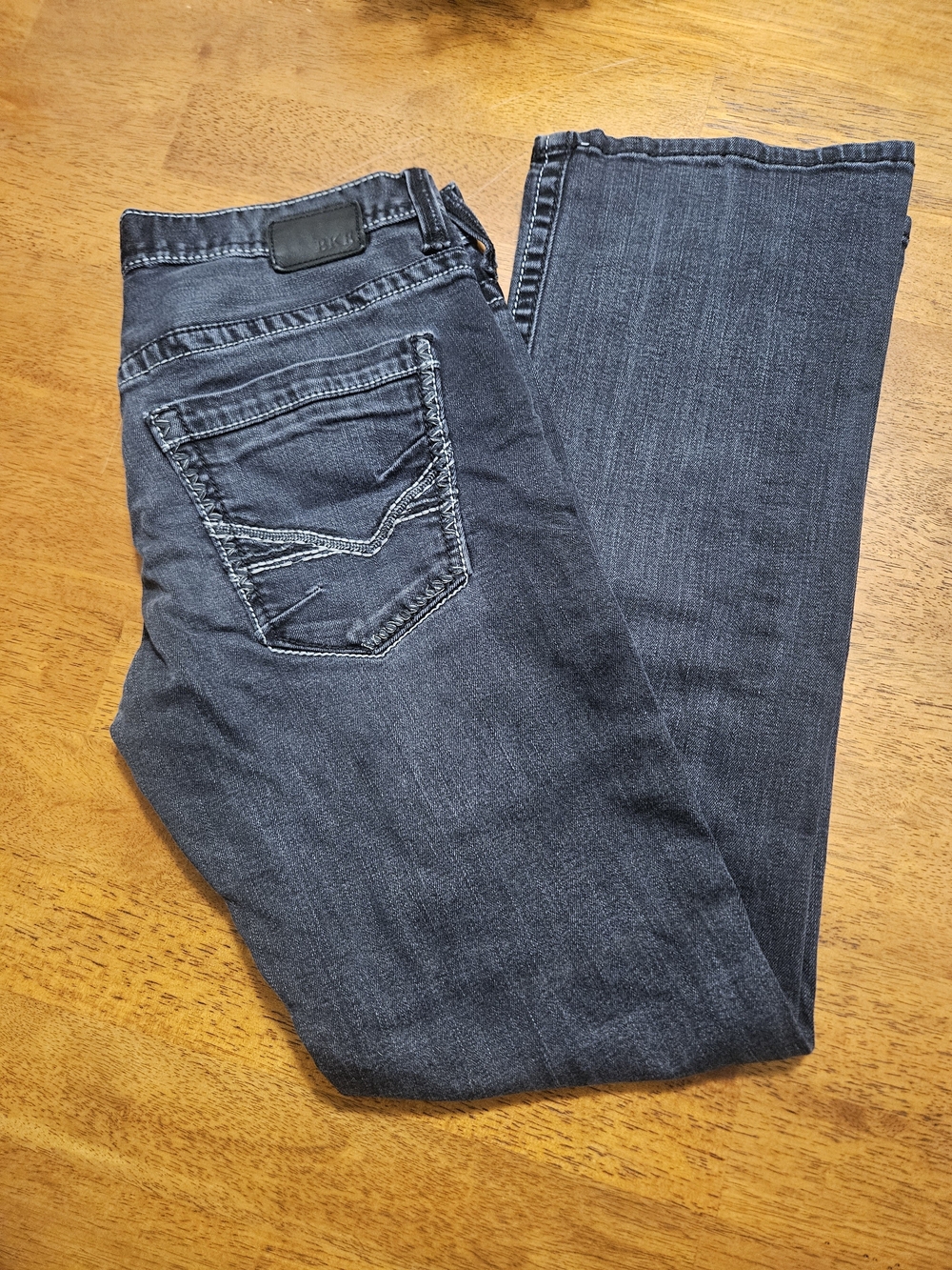 Cartier Men's Bootcut Jeans in Dark Blue